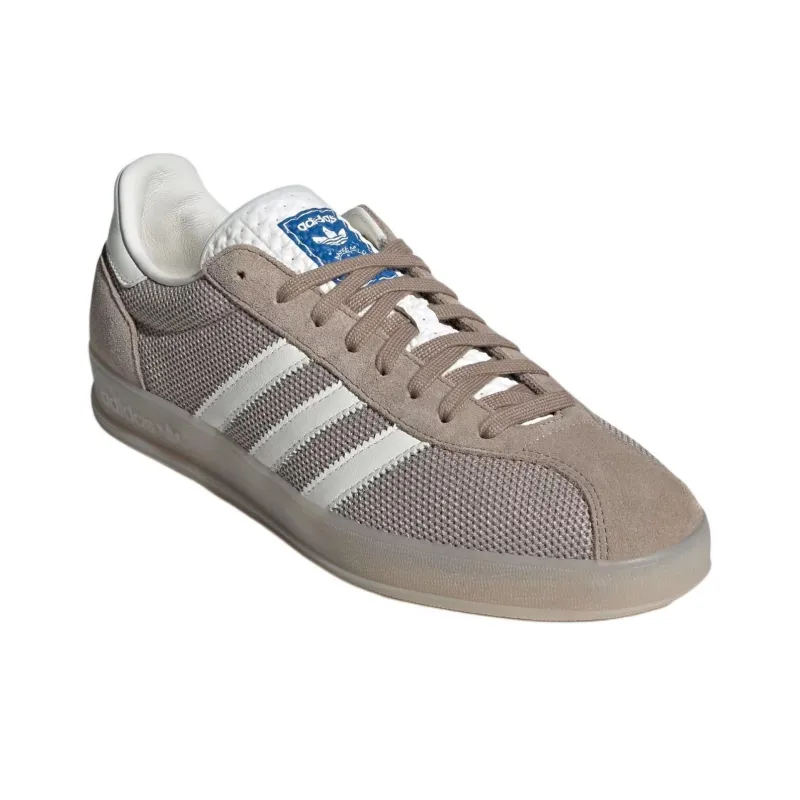 Adidas Originals GAZELLE INDOOR Anti Slip Wear Resistant Low Top Skateboard Shoes Unisex Brown Gray-1
