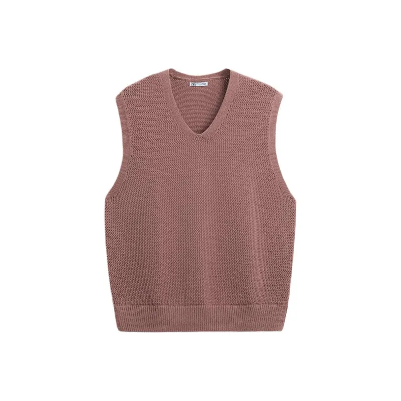 ZARA Tank Top Men's Light Peach Pink-0
