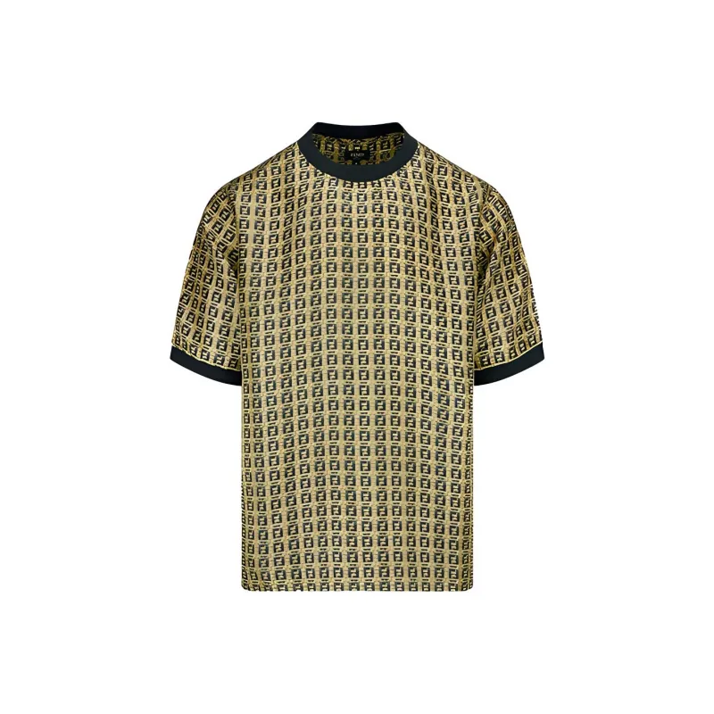 FENDI T-Shirts Unisex Yellow-0