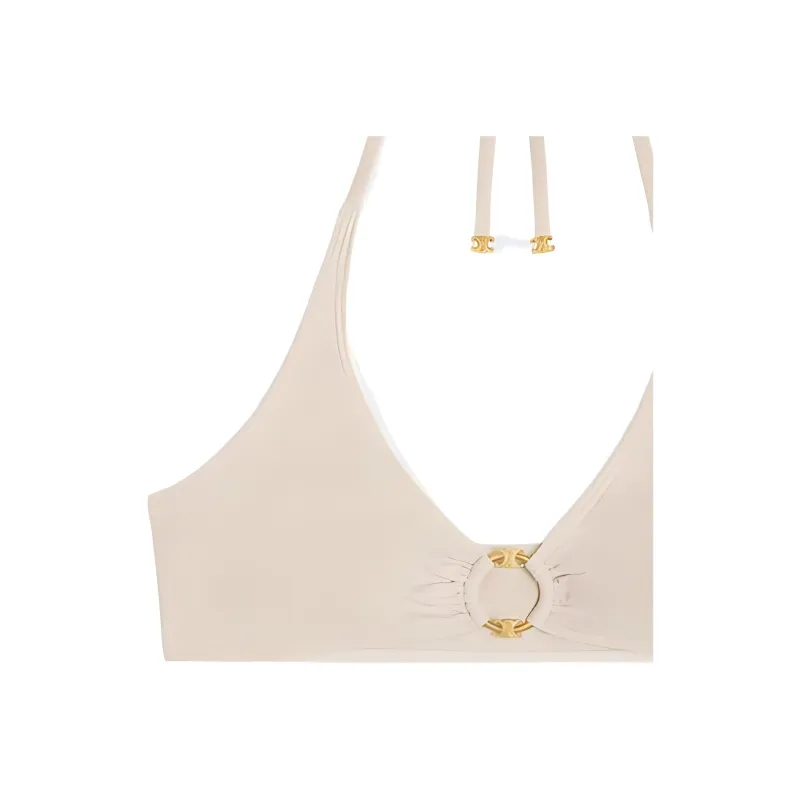CELINE Triomphe Triangle Top In Matte Jersey-2