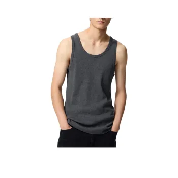 UNIQLO Tank Tops Unisex Dark Gray