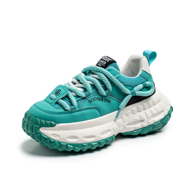JANECO Slip Resistant, Abrasion Resistant, Breathable Low Top Chunky Sneakers Men's-15