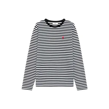 AMIPARIS De Coeur Marinière T Shirt