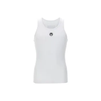 Marine Serre Moon Logo Embroidered Ribbed Tank Top
