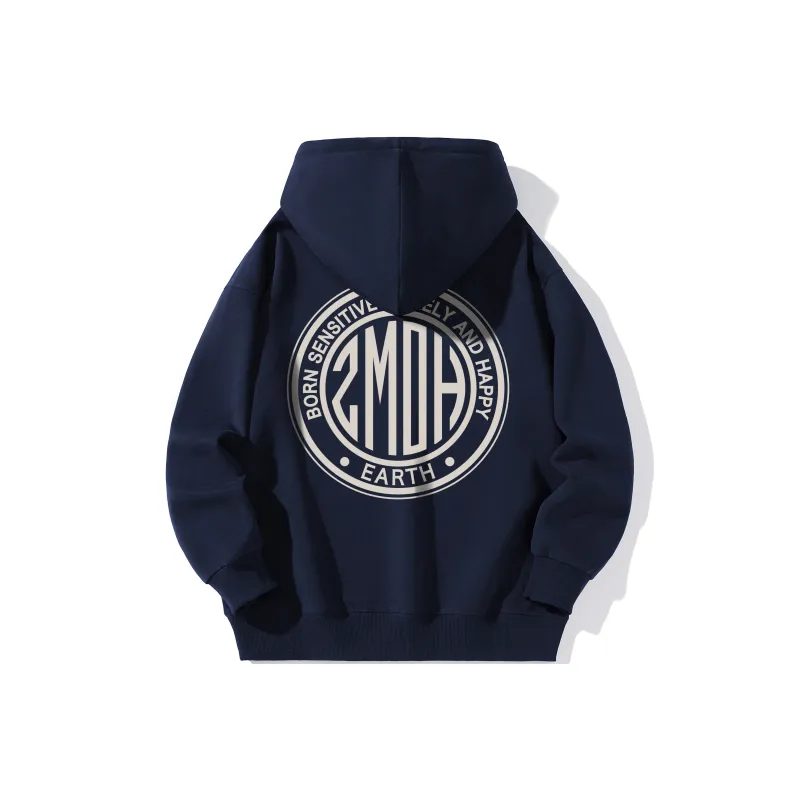 ZMOH Fleece Lined Hoodie Unisex Couple's-27