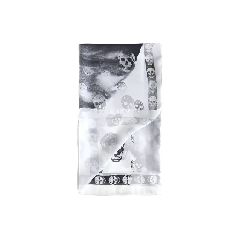 Alexander McQueen Logo Skull Printed Scarf-1