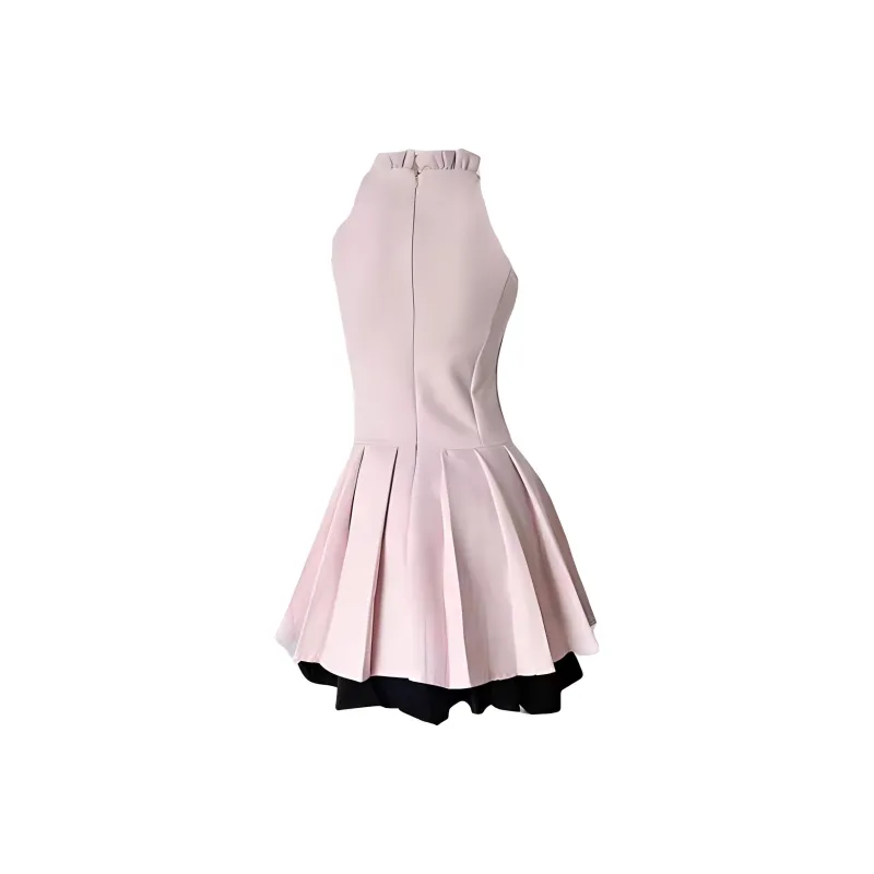 ABCMININ Sleeveless Dress Women's Pink-1