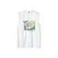 [100% cotton]White (Painting of Crane)