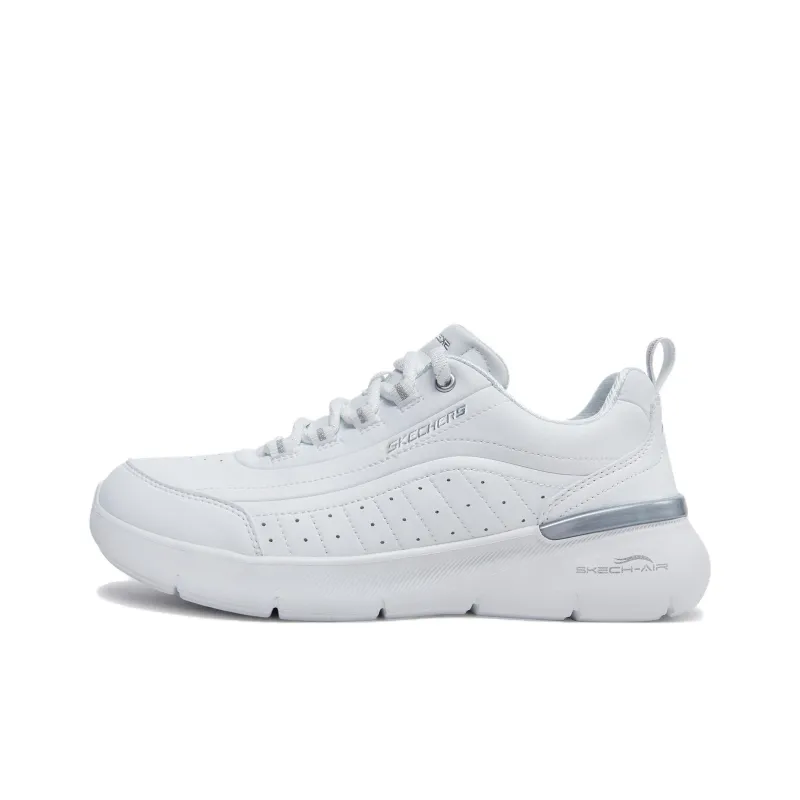 Skechers Skech Air Dynamight Anti Slip Wear Resistant Low Top Casual Shoes Women's White-0