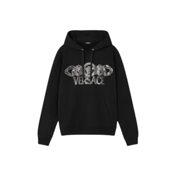 VERSACE Medusa On Chain Drawstring Hoodie