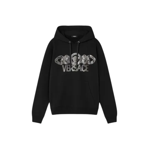 VERSACE Medusa On Chain Drawstring Hoodie