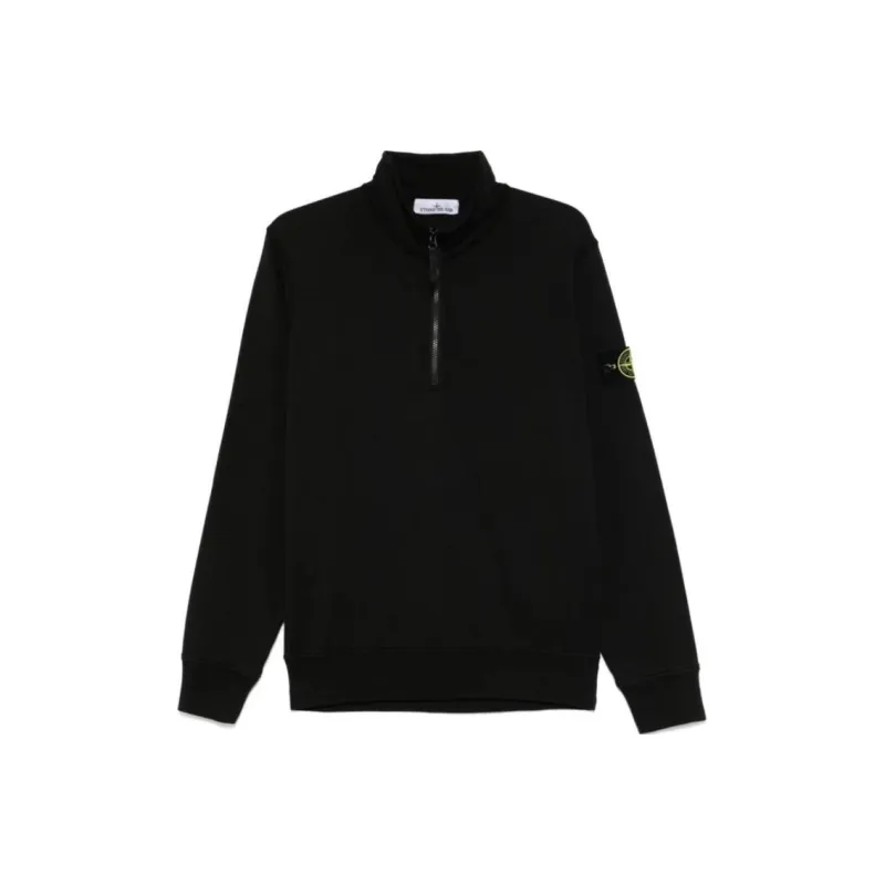 STONE ISLAND Logo Patch High Neck Sweatshirt-0