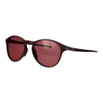 TAG HEUER Injection Molded Oval Sunglasses Unisex Red Brown