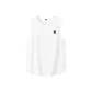 [Quick-Dry Antibacterial Tank Top]White (Chest Logo with "Coconut Tree" Text)