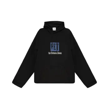 Vetements Printed Drawstring Hoodie Sweater