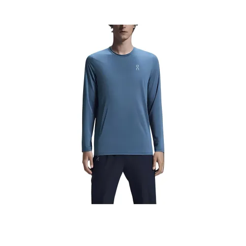 On Core Long T Shirt Men's Fjord Blue