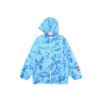 GENANX Loose Fit Thin Jacket Unisex Blue