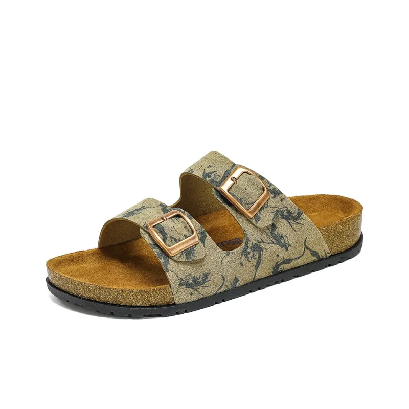 JEANSWEST Abrasion Resistant Slip Resistant Slide Slippers Unisex Hidden Dragon-2