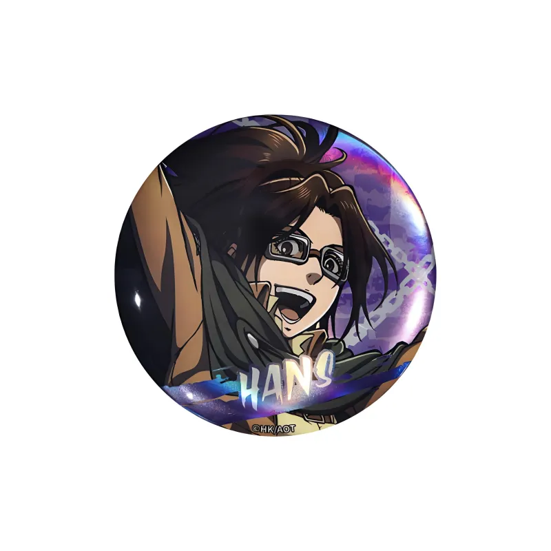 BOOM COMIC Attack On Titan Season 3 Main Character, Badge, Levi Allen Mikasa Badges-4