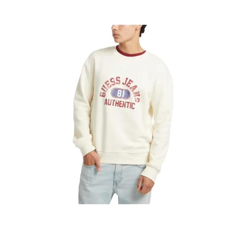 GUESS Sweatshirts Men White-0