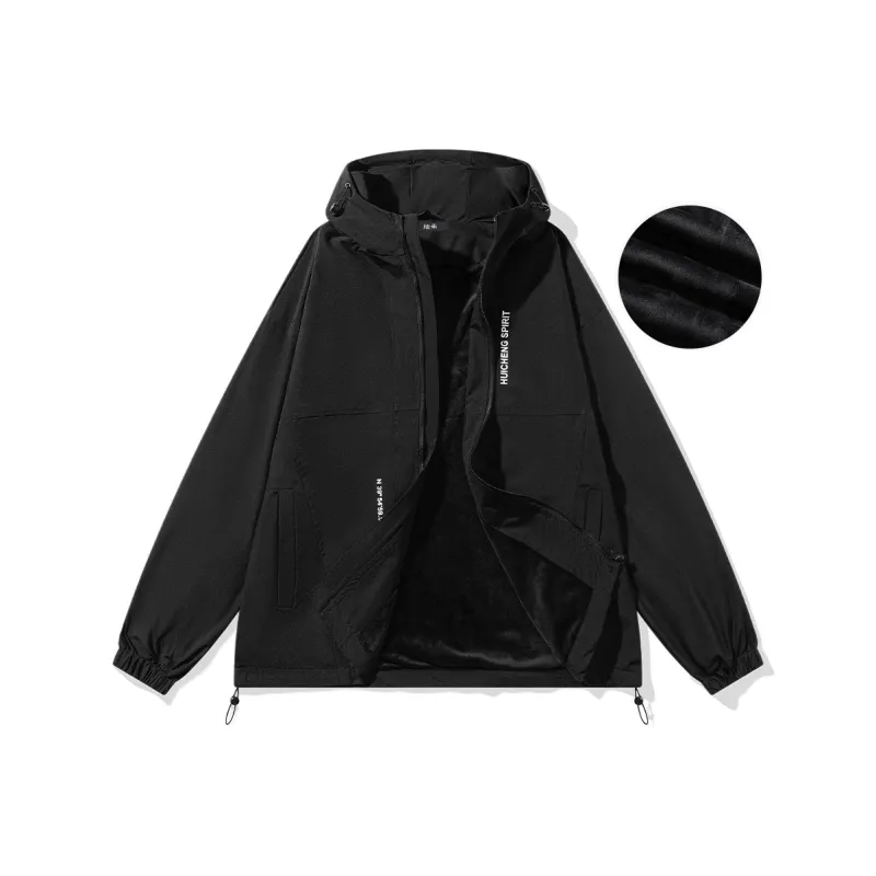 HCHUICHENG Jacket Fleece Lined/Regular Unisex-25