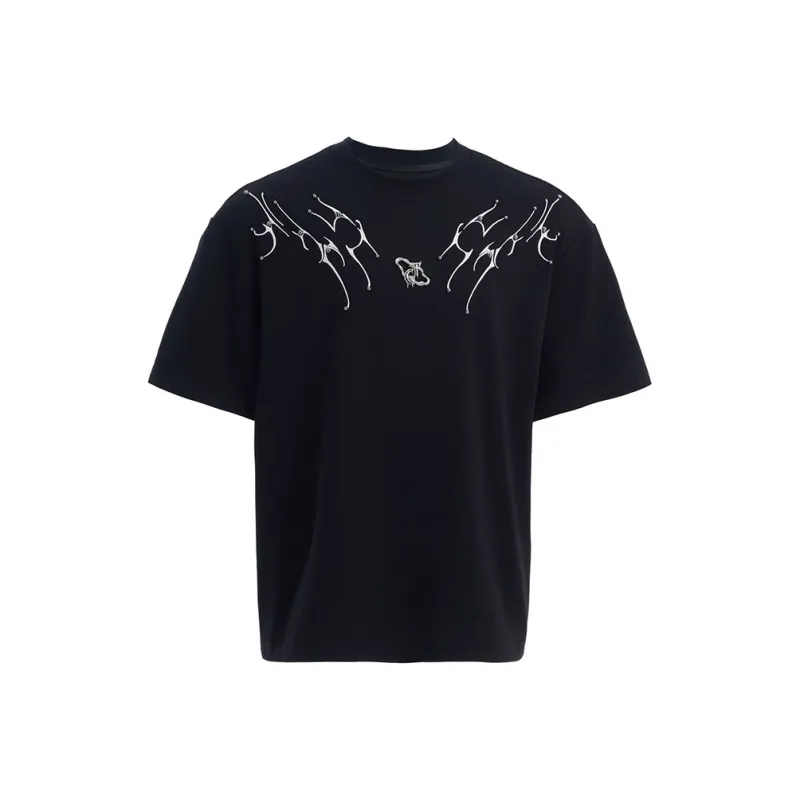 TESTUNG American Vintage Luxury Streetwear Trendy Loose Fit Versatile Short Sleeved T Shirts Unisex-22