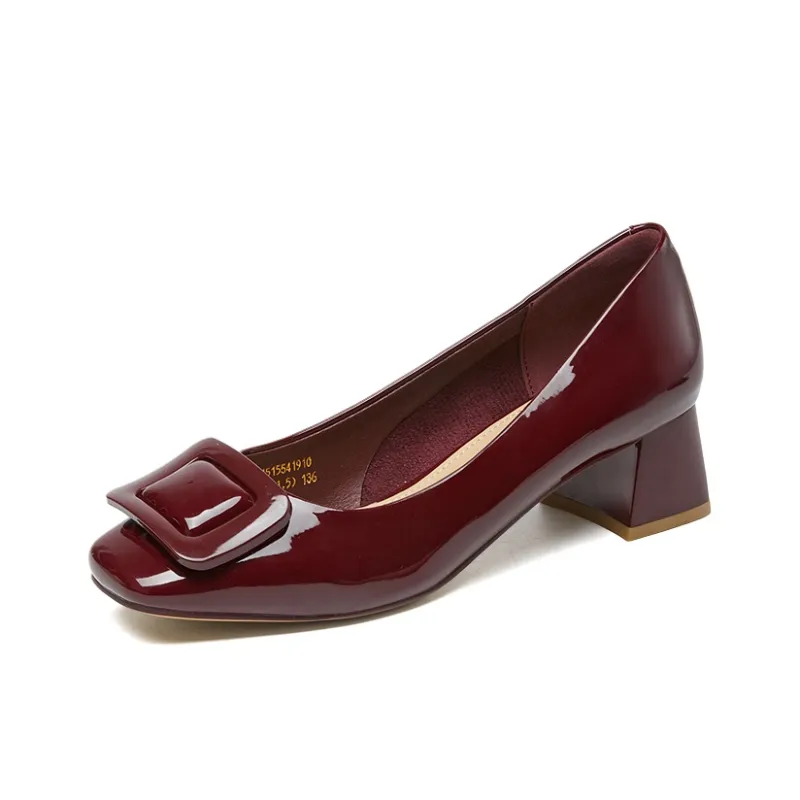 EXULL Q Chunky Heel High Heels 5CM Women's-8