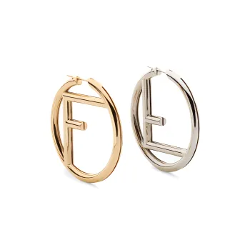 FENDI Earrings Women's Gold/Silver