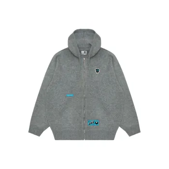 Aape Moonface logo Zip up Cardigan
