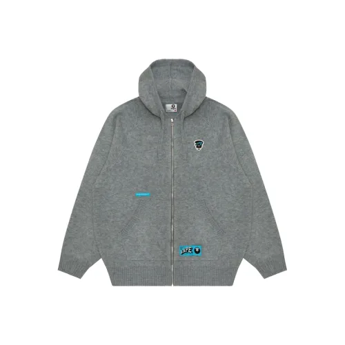 Aape Moonface logo Zip up Cardigan