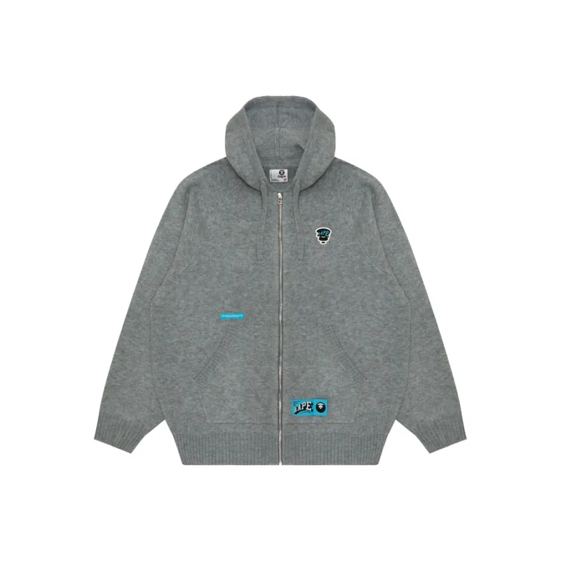 Aape By *A Bathing APE® Moonface logo Zip up Cardigan-0