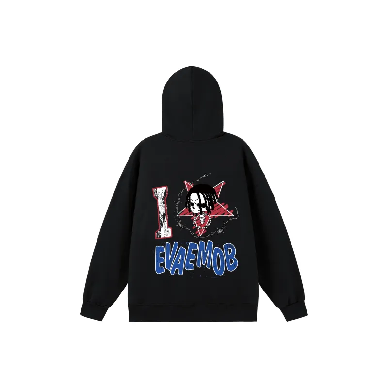 *EVAE+MOB Dreadlocks Model Skull Collection Sweatshirt Unisex-0