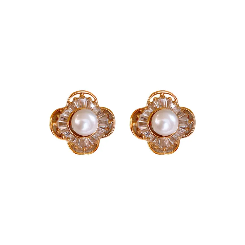 Drejew Copper Stud Earrings Women's-0