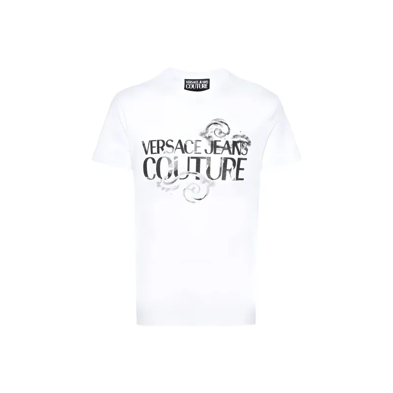 VERSACE JEANS COUTURE Logo Printed Crewneck T Shirt-0