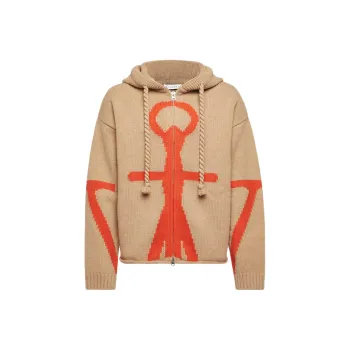 JW Anderson Zip Up Anchor Hoodie