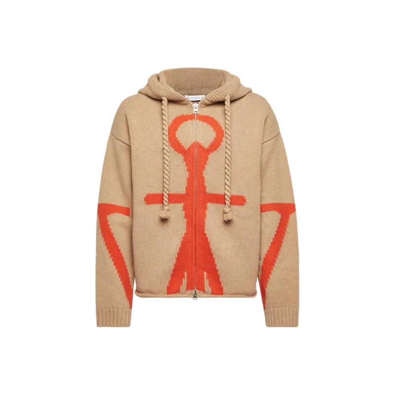 JW Anderson Zip Up Anchor Hoodie-0
