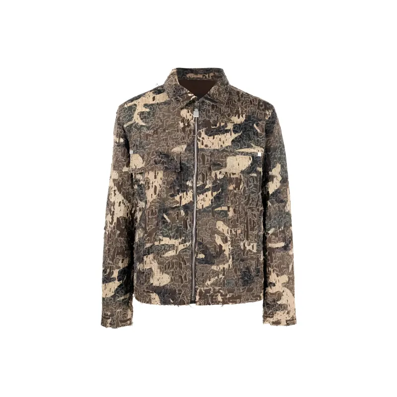 Givenchy Oversized Fit 4G Rivet Zip Denim Jacket-0