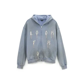 VANN VALRENCÉ Sweatshirt Unisex Gray Blue