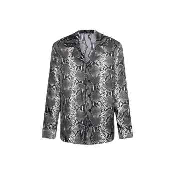 BALMAIN Shirts Men Gray