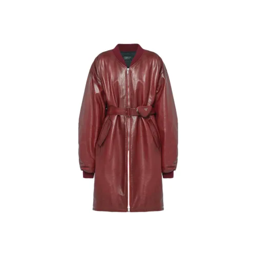 PRADA FW22 Jackets Coats Men's Gemstone Red