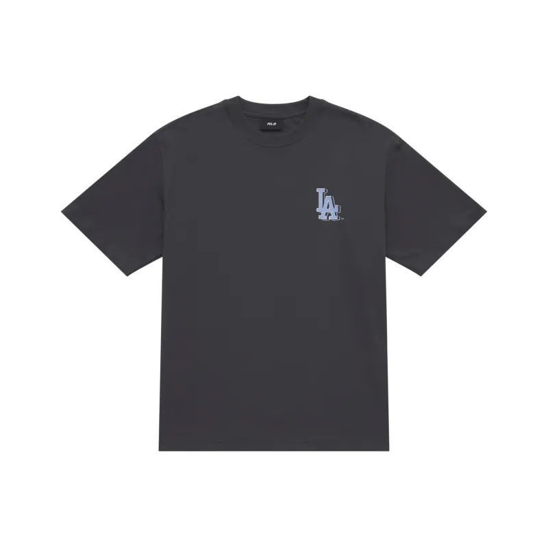 MLB MONOGRAM Collection Los Angeles Dodgers SS25 T Shirt Unisex Charcoal Gray-1