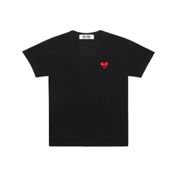 CDG Play T Shirts Unisex Black