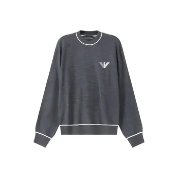 EMPORIO ARMANI Eagle Jacquard Crewneck Jumper