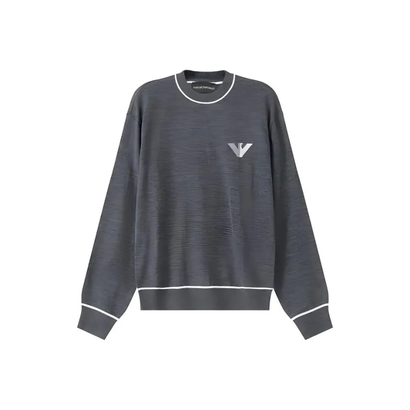 EMPORIO ARMANI Eagle Jacquard Crewneck Jumper-0