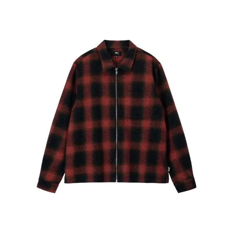 Stussy Hank Plaid Zip Shirt-4