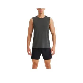 DECATHLON 500 Series Tank Tops Men's Dark Gray Green