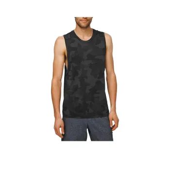 Lululemon Metal Vent Tech Tank Tops Men's Asphalt Grey/Obsidian/Black