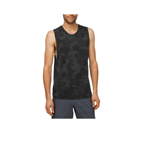 Lululemon Metal Vent Tech Tank Tops Men's Asphalt Grey/Obsidian/Black