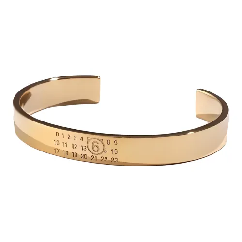 MM6 Maison Margiela Numeric Engraved Cuff Bracelet