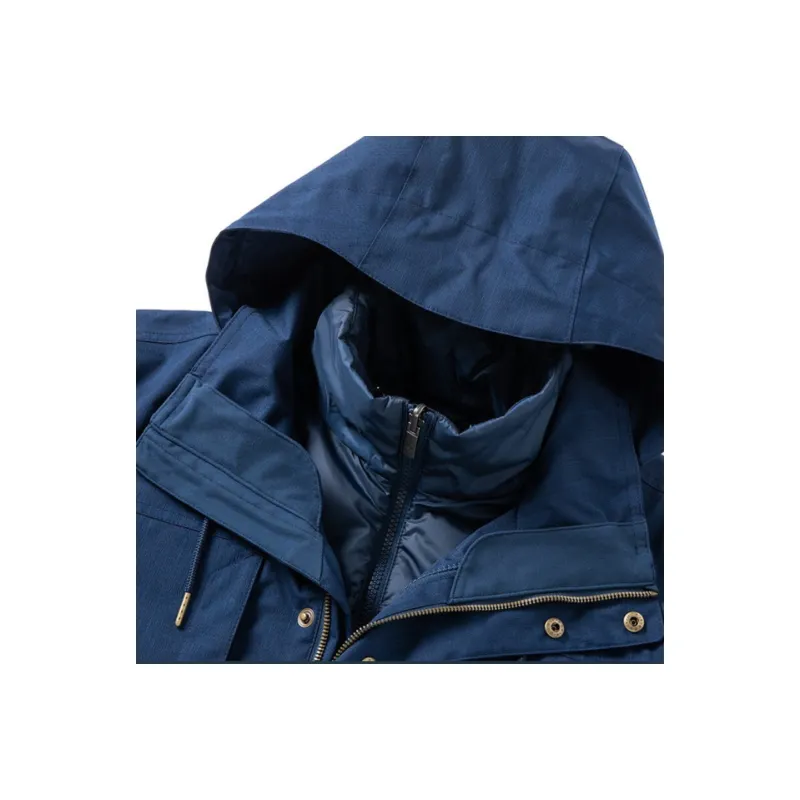 Columbia Fitted Moderate Jacket Spring And Autumn Men's Blue-3